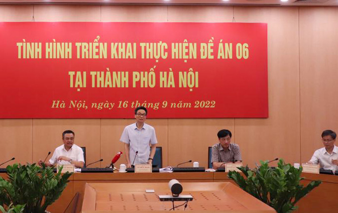 Hà Nội triển khai Đề án 06 trên tinh thần giảm thời gian, chi phí, bớt đi lại cho người dân